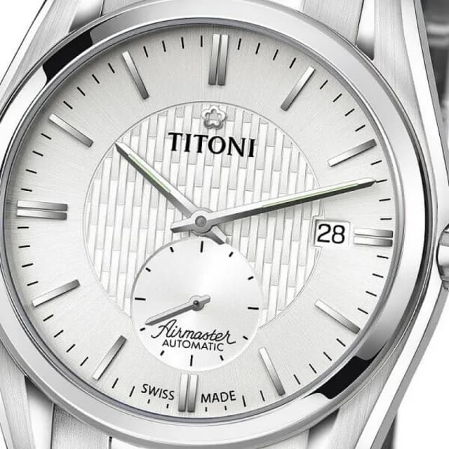 【TITONI 梅花錶】空中霸王系列 獨立小秒針 機械腕錶 七夕 情人節 禮物 送禮 推薦(83709S-500)