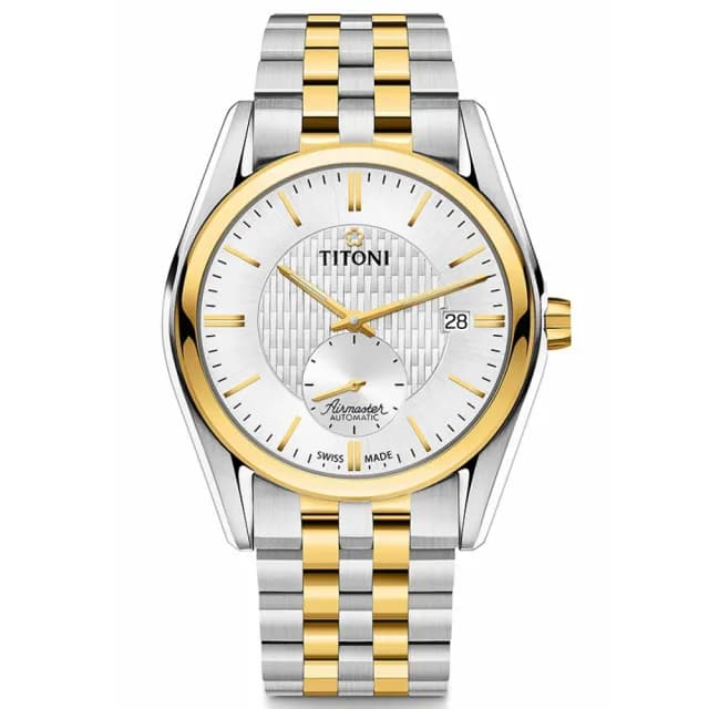 【TITONI 梅花錶】空中霸王系列 獨立小秒針 機械腕錶 七夕 情人節 禮物 送禮 推薦(83709SY-500)