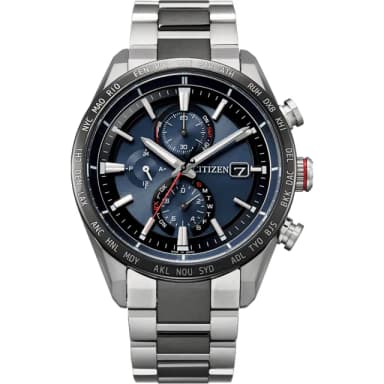 【CITIZEN 星辰】GENTS系列 商務光動能電波男錶 禮物 推薦(AT8186-51L)