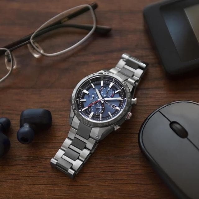 【CITIZEN 星辰】GENTS系列 商務光動能電波男錶 禮物 推薦(AT8186-51L)