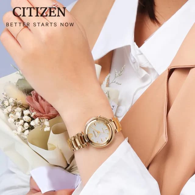 【CITIZEN 星辰】L系列光動能時尚女錶 禮物 推薦(EM0333-57A)