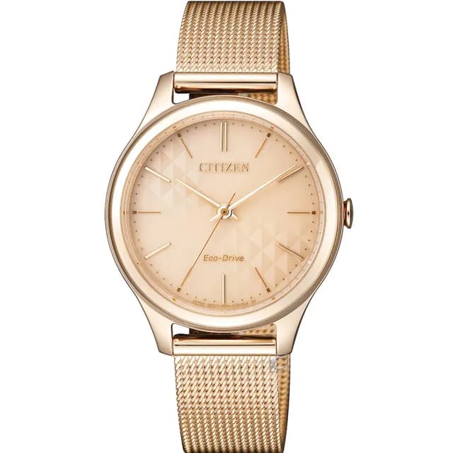 【CITIZEN 星辰】Eco-Drive 米蘭時尚光動能女錶 禮物 推薦(EM0503-83X)