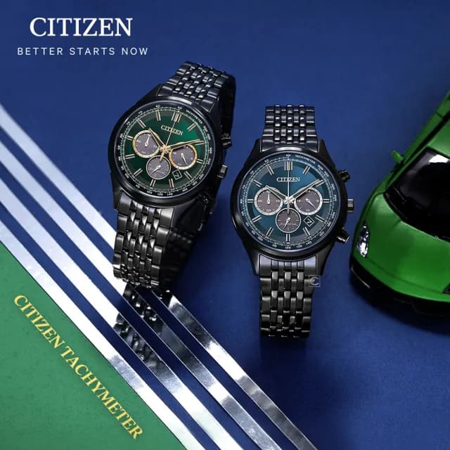 【CITIZEN 星辰】Chronograph 光動能計時男錶 禮物 推薦(CA4418-82L)
