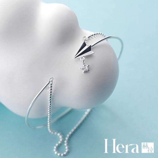【HERA 赫拉】文青銀珠飛機手鐲 H111061404(手鍊 手鏈 情人節禮物 生日禮物)