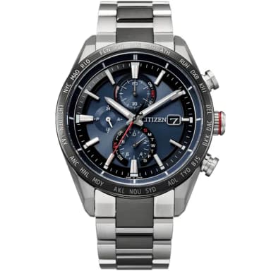 【CITIZEN 星辰】GENTS系列 商務光動能電波錶 男錶 禮物 推薦(AT8186-51L)