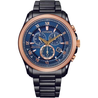 【CITIZEN 星辰】Eco-Drive 亞洲限定萬年曆男錶 禮物 推薦(BL5546-81L)