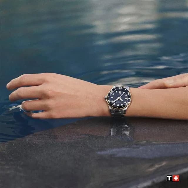【TISSOT 天梭 官方授權】Seastar 1000 海洋之星300米潛水女錶 手錶 送禮 推薦(T1202102105100)