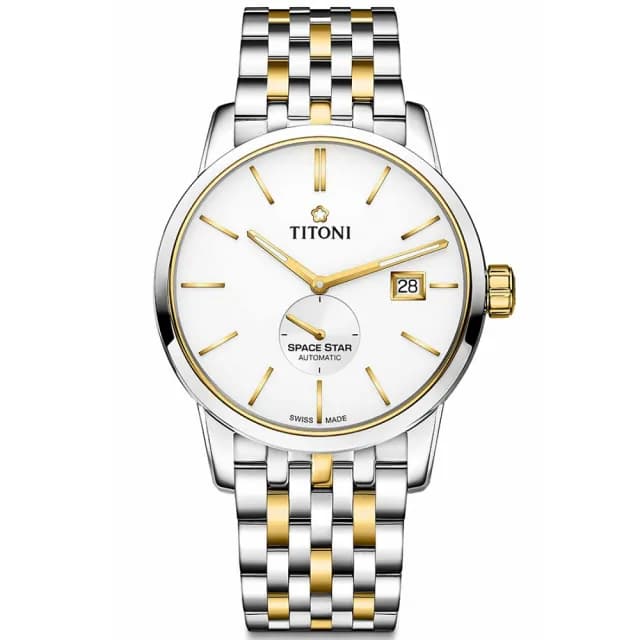 【TITONI 梅花錶】天星系列 獨立小秒針 機械腕錶 七夕 情人節 禮物 送禮 推薦(83638SY-606)