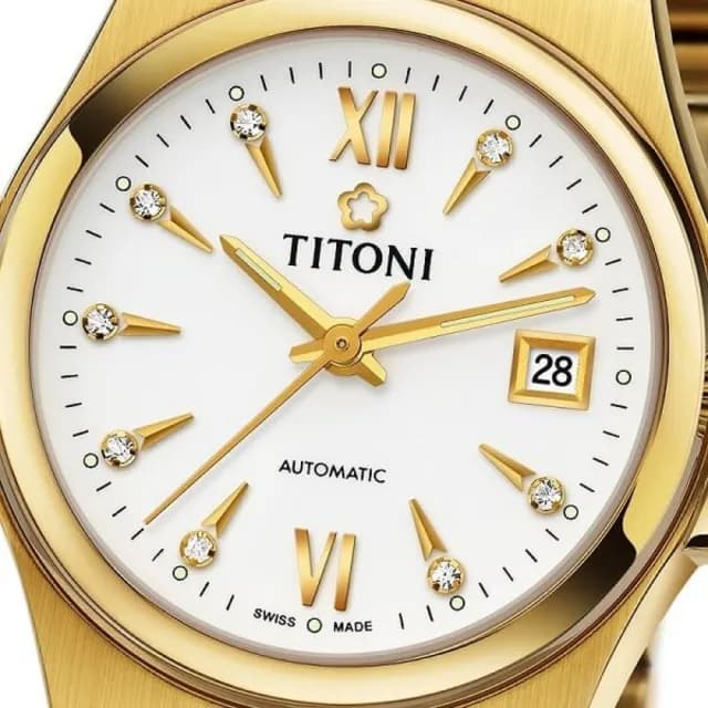 【TITONI 梅花錶】動力系列 鋯石 機械腕錶 畢業禮物 送禮 推薦(23730G-271)