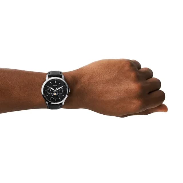 【FOSSIL】Neutra 三眼月相紳士手錶-42mm 禮物 送禮 推薦(FS5904)