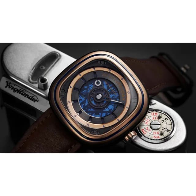 【SEVENFRIDAY】T-ART 限定版 法式鏤空自動上鍊機械錶/45mm 送禮 禮物 推薦(T2/04)