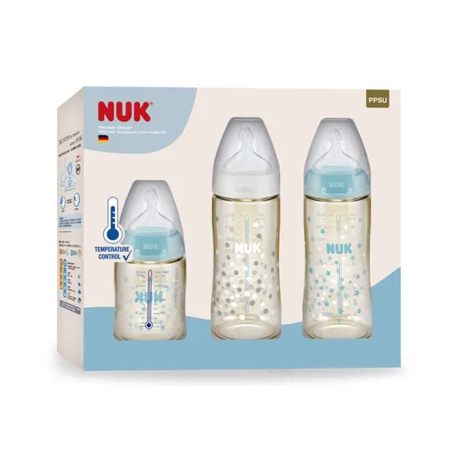 【NUK 官方直營】新生兒PPSU感溫奶瓶禮盒組