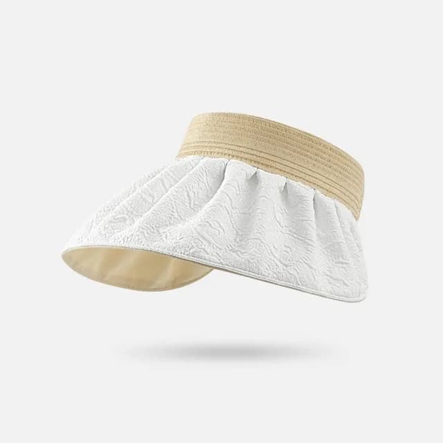 【米蘭精品】現貨+預購 空頂帽防曬帽(雙面戴大簷貝殼帽遮陽女帽子母親節禮物3色74cp15)