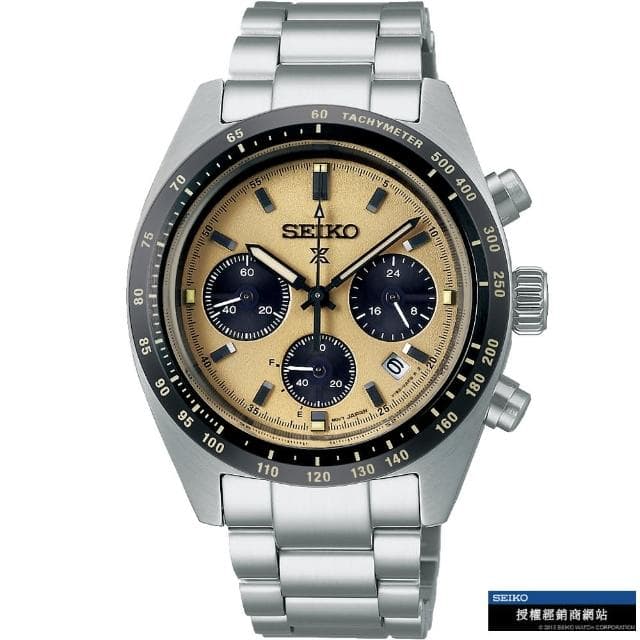 【SEIKO 精工】Prospex  SPEEDTIMER 熊貓太陽能計時腕錶 指針錶 手錶 禮物 畢業(V192-0AF0Y/SSC817P1)