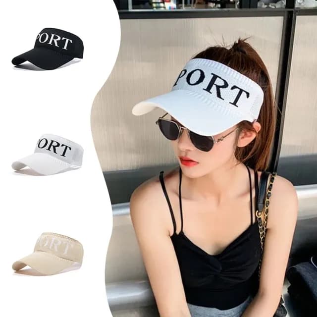 【米蘭精品】現貨+預購 空頂帽防曬帽(針織鏤空網洞透氣男女帽子母親節禮物6色74cp23)