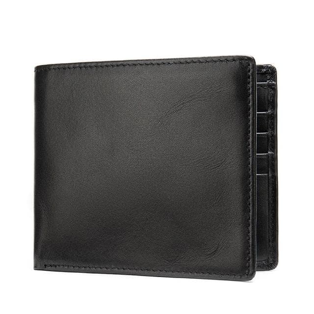 【米蘭精品】現貨+預購 短夾真皮錢包(RFID簡約牛皮輕便男包包父親節情人節生日禮物74cb24)