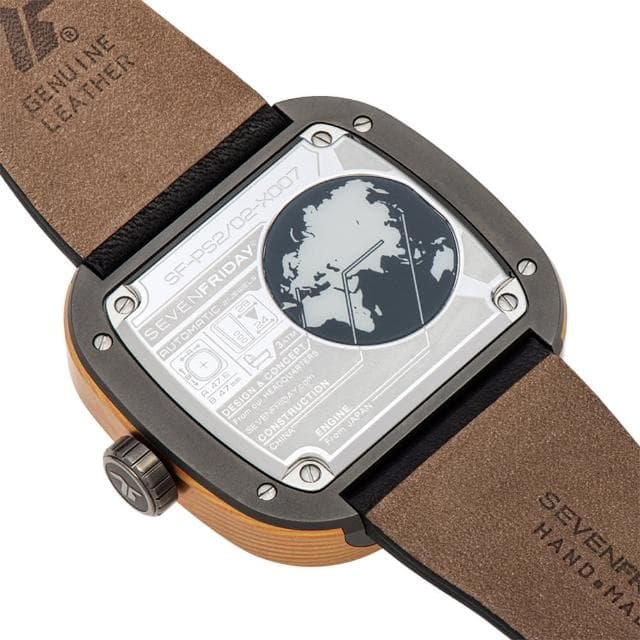 【SEVENFRIDAY】大馬士革工法自動上鍊機械錶-黑色/47.6x47mm 送禮 禮物 推薦(PS2/02)