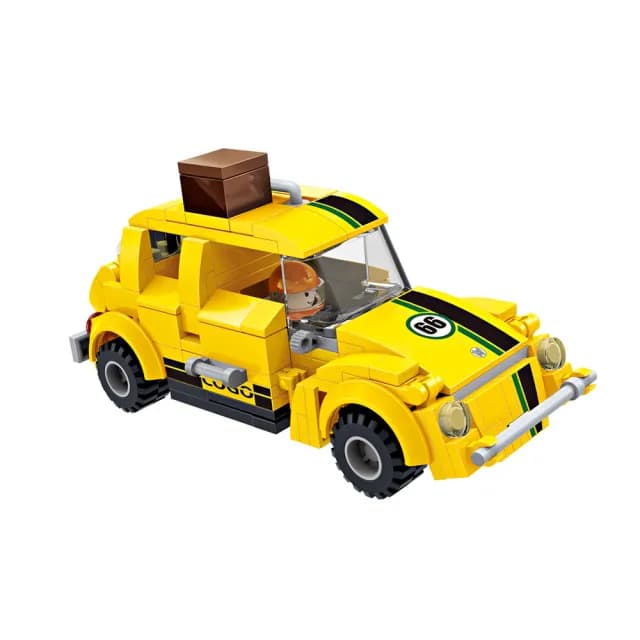 【COGO】積木 迴力車系列 黃色經典車-3428(益智玩具/兒童玩具//聖誕禮物/交換禮物)