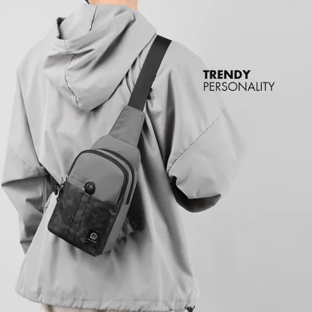 【Janyo】雙11 拼色時尚休閒斜背包 百搭運動風 胸包 男女 單肩包 交換禮物(交換禮物)