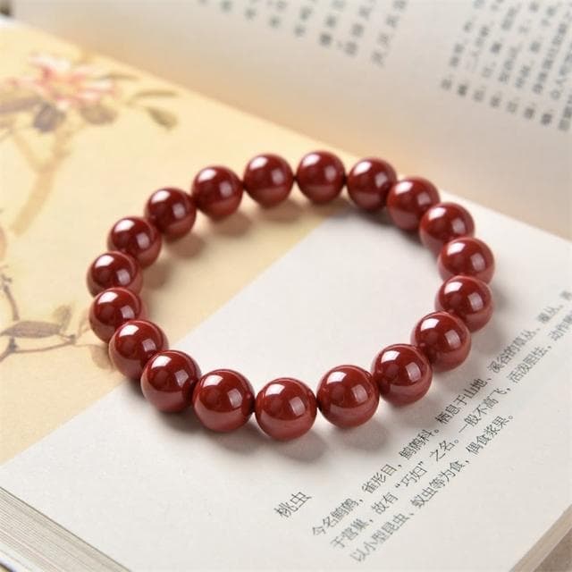 【米蘭精品】現貨+預購 硃砂手鍊朱砂手串(6/8/10mm天然硃砂串珠女飾品聖誕節交換禮物3款74fq24)