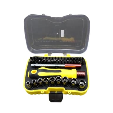 【Life工具】多功能套裝組 帶磁性 替換式 小巧好攜帶 電腦拆裝 130-SS46(電腦工具 手工具組 螺絲刀套)