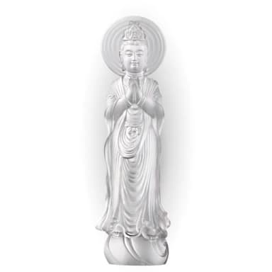 【琉璃工房 LIULI】祝願典藏版  合掌觀音(佛像/法器/送禮/琉璃/禮物/玻璃/水晶/藝術品/擺飾/禮贈/企業)