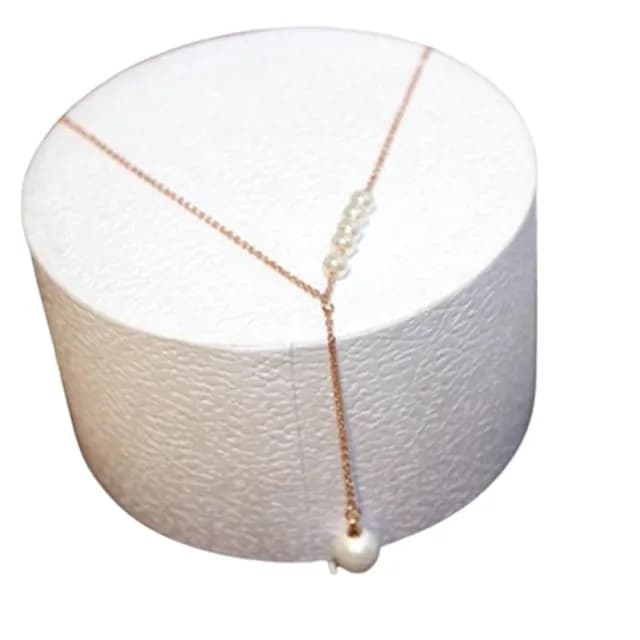 【米蘭精品】現貨+預購 玫瑰金項鍊珍珠吊墜(時尚經典百搭情人節生日聖誕節交換禮物女飾品73jp20)
