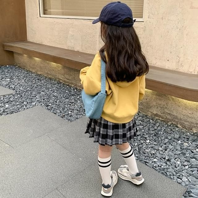 【橘魔法】經典格子學院風百褶裙(半身裙 格子裙 裙子 大童 校園 表演 學生服裝 女童 童裝)