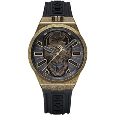 【BOMBERG】炸彈錶 Bolt-68 NEO系列 十週年紀念骷髏機械錶 青銅色版本 送禮 禮物 推薦(BF43APBR.08-4.12)