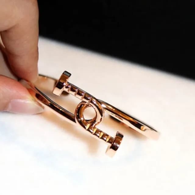 【米蘭精品】現貨+預購 玫瑰金手環(獨特纏繞螺絲造型情人節生日聖誕節交換禮物女飾品73jq3)