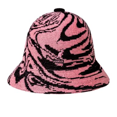 【KANGOL】母親節禮物 LIQUIFY 鐘型帽(黑粉色)