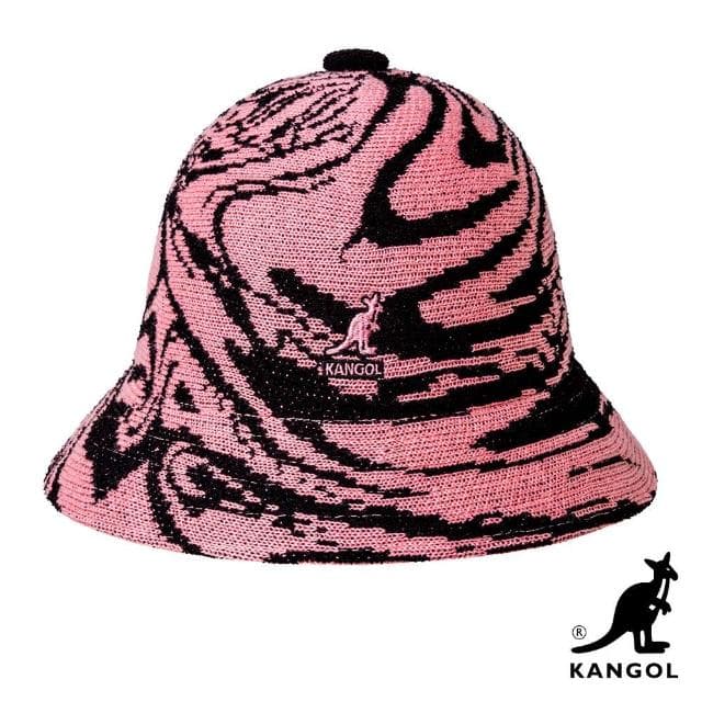 【KANGOL】母親節禮物 LIQUIFY 鐘型帽(黑粉色)