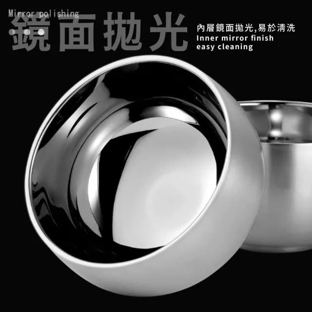 【韓式餐具】316不鏽鋼防摔碗(厚實 耐高溫 防燙碗 雙層隔熱碗 保溫飯盒 湯碗 泡麵碗 露營)