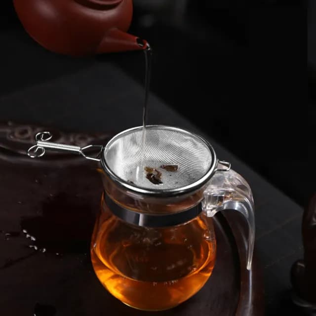 【PUSH!】品茗喝茶具緊箍咒不銹鋼茶漏茶濾+底座茶(道配件套裝組大號T14)