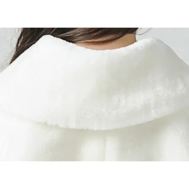 【橘魔法】紗質蝴蝶結毛絨斗篷披肩(花童 斗篷 禮服搭配 童裝 兒童 婚禮 大童 女童 全家福攝影 保暖)