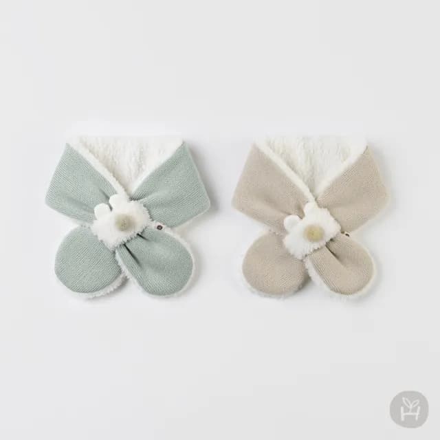 【Happy Prince】韓國製 Boba雪絨內裡嬰兒童圍巾(保暖寶寶圍脖圍兜口水巾)