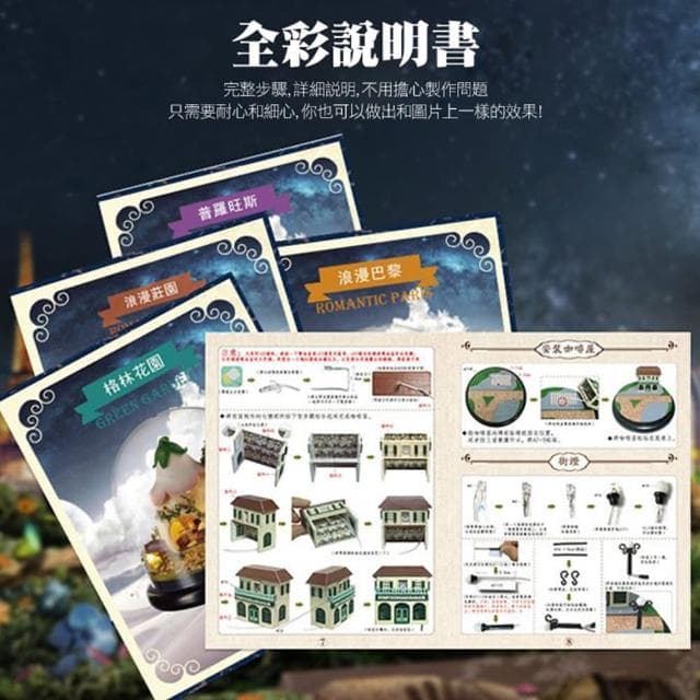【半島良品】夢幻DIY小屋精緻迷你小夜燈/北歐童話(畢業禮物 聖誕禮物 生日禮物 交換禮物)