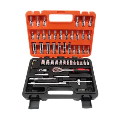 【Life工具】工具組 53件工具組 內裝拆卸螺絲 套筒板手 螺絲刀套裝130-SS53(工具組 套裝 套筒組)
