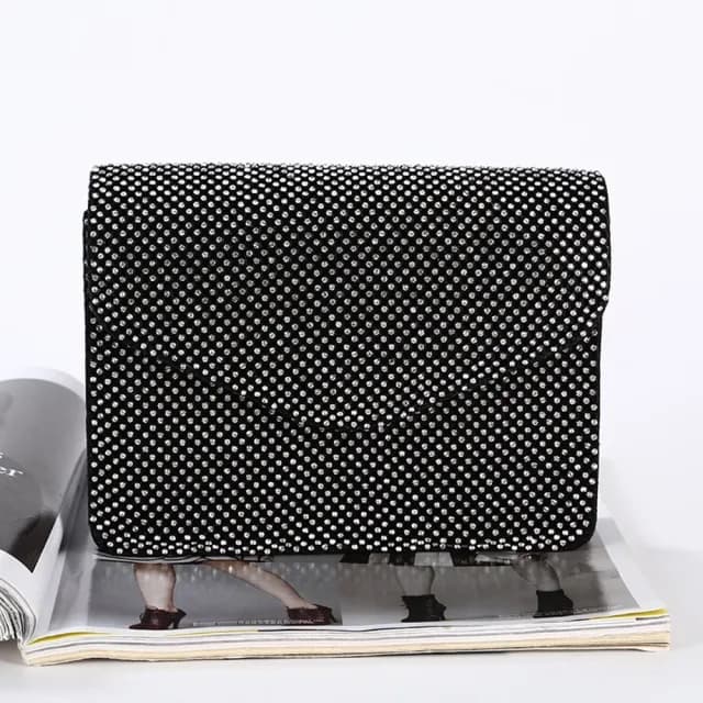 【巴黎精品】情人節禮物 現貨+預購 晚宴包手拿包(滿鑽鍊條小方包手提女包包3色v1ah6)