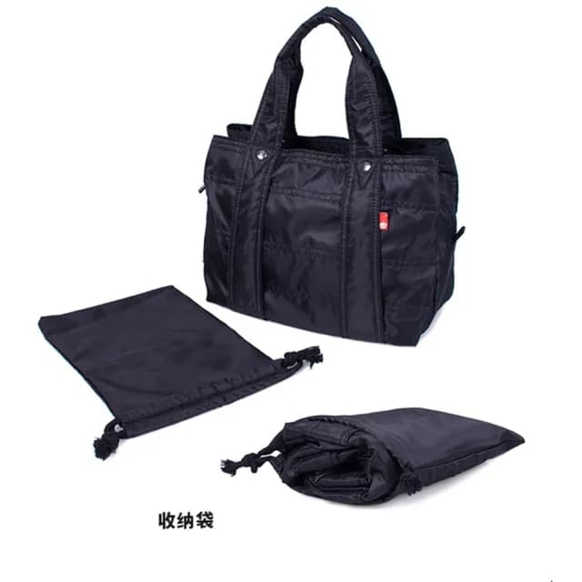 【米蘭精品】現貨+預購 手提包尼龍媽媽包 小號(多口袋好收納防水女包包母親節情人節生日禮物4色74cr7)