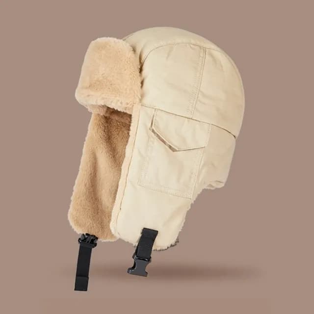 【巴黎精品】父親節禮物 針織毛帽雷鋒帽(保暖護耳仿兔毛防風男女帽子聖誕節情人節生日交換禮物3色p1aa64)