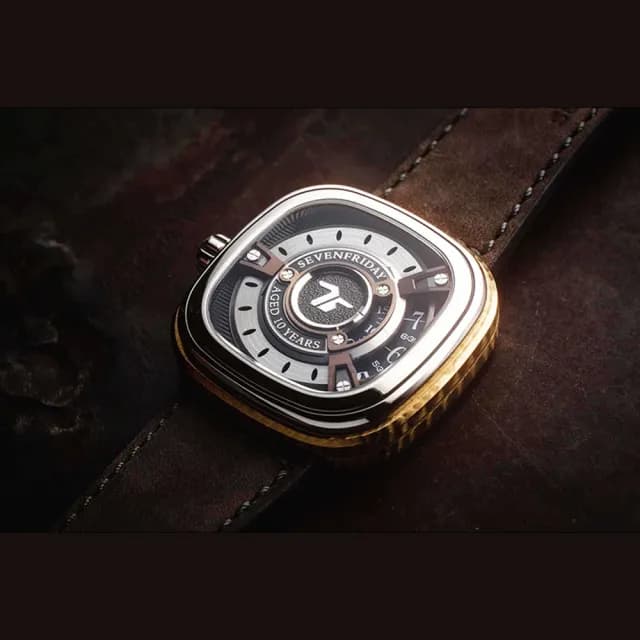 【SEVENFRIDAY】WHISKEY 10週年紀念 限量 自動上鍊機械錶-47.6x47mm 送禮 禮物 推薦(M2/04)