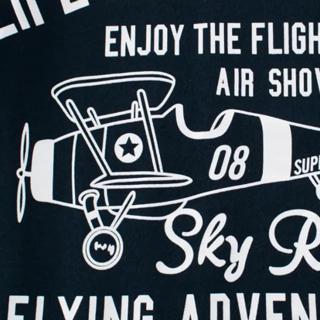 【橘魔法】飛機字母印花插肩薄長袖上衣(薄長袖 男童 童裝)