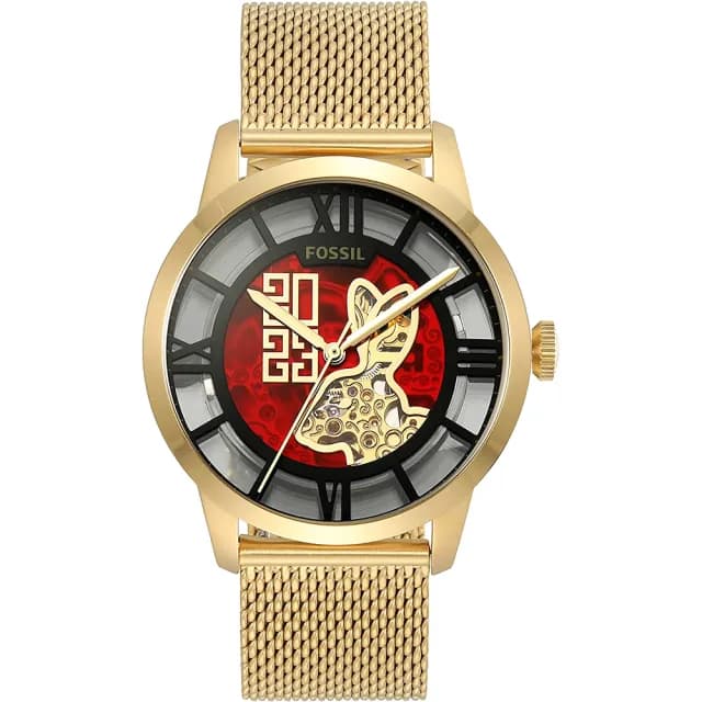 【FOSSIL】2023 新年爆富ME兔 限量米蘭帶機械手錶 禮物 送禮 推薦(ME3240)