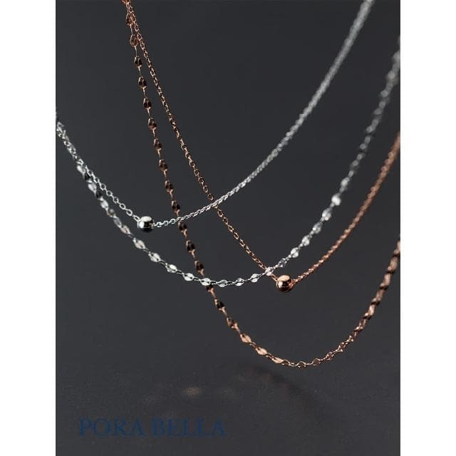 【Porabella】925純銀頸鍊鎖骨項鍊 小眾設計款ins風 情人節禮物 生日禮物  Necklace
