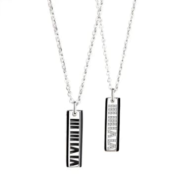 【米蘭精品】現貨+預購 925純銀項鍊情侶對鍊(生生世世羅馬數字生日聖誕節交換禮物74cj65)