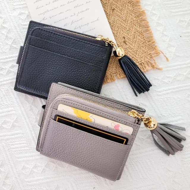 【玩皮工坊】雙11 頭層牛皮12卡位L型 LH758 女士零錢包(兩色可選)