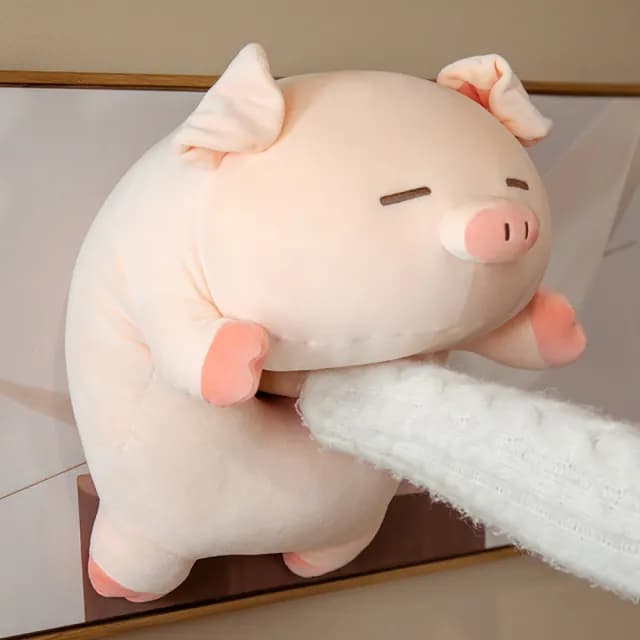 【ANTIAN】豬豬趴姿抱枕 趴趴豬柔軟玩偶 兒童睡覺公仔抱枕 60cm 生日禮物