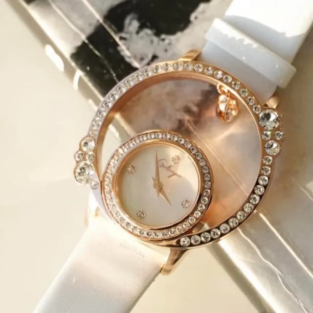【Galtiscopio 迦堤】COURONNE 天使之眼II系列 時尚腕錶 / 40mm 畢業禮物 送禮 推薦(CO2RGWS001JWLS)