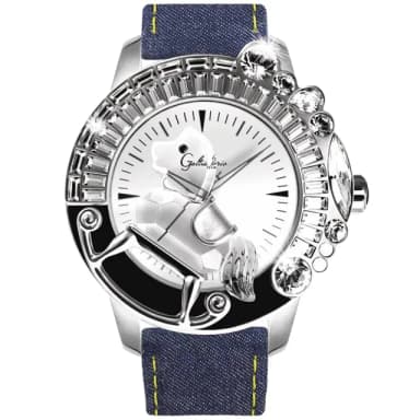 【Galtiscopio 迦堤】丹寧系列 丹寧木馬腕錶 / 49mm 畢業禮物 送禮 推薦(LG1SS001DDENIM)